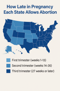 How Late in Pregnancy Each