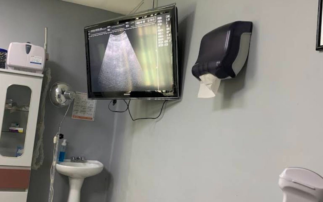 Ultrasound exam room at the Tijuana clinic
